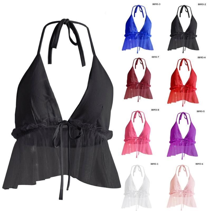 Women Sheer Mesh Crop Tops See-through T-shirt Blouse Nightclub Cami Vest ZX03, As pic
Women Sheer Mesh Crop Tops See-through T-shirt Blouse Nightclub Cami Vest ZX03, As pic