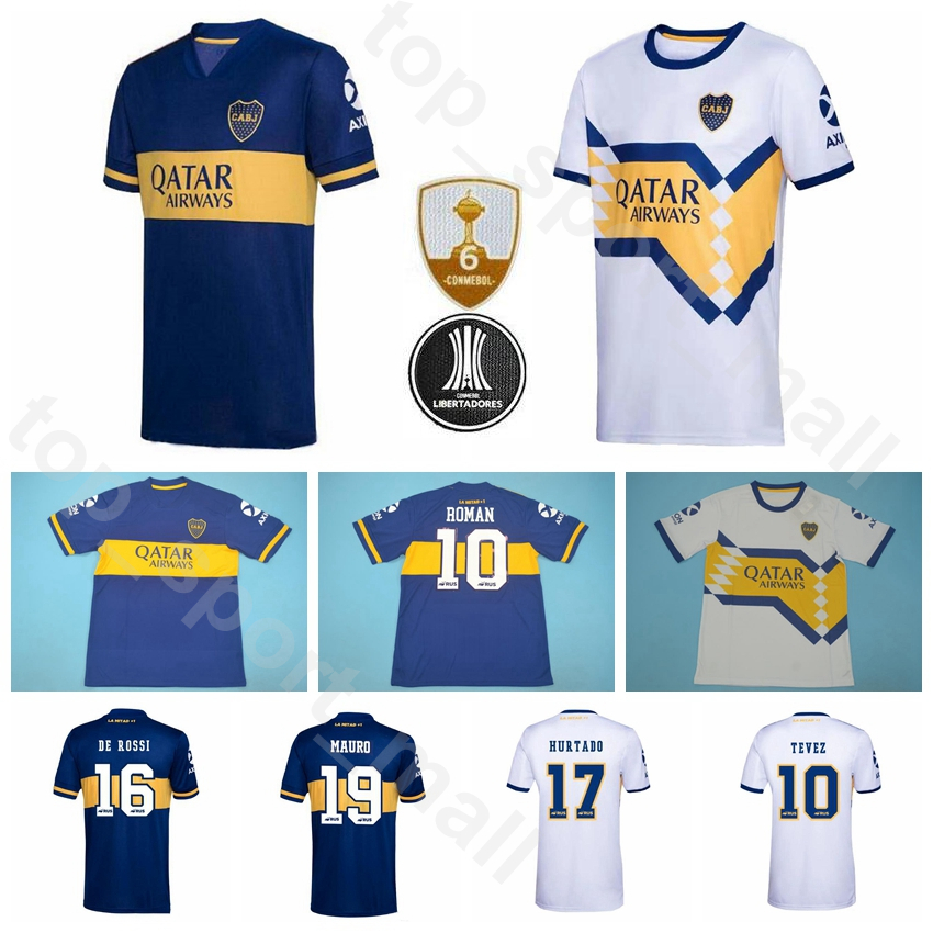 2020 2021 Boca Juniors Soccer Jersey Men 16 DE ROSSI 19 MAURO 17 ABILA 10 TEVEZ 7 PAVON 22 VILLA Football Shirt Kits, White with patch
2020 2021 Boca Juniors Soccer Jersey Men 16 DE ROSSI 19 MAURO 17 ABILA 10 TEVEZ 7 PAVON 22 VILLA Football Shirt Kits, White with patch