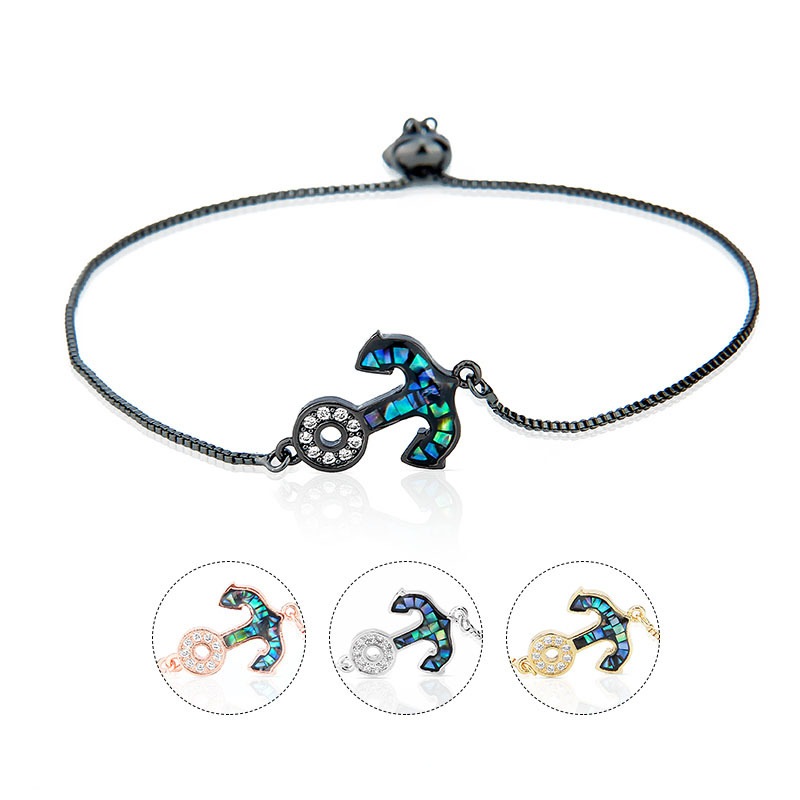 2020 Fashion Trendy Bracelet For Women 4 Colors Copper Scallop Anchor Lady Pendant Bracelet Bangle Girl Gift Jewelry pulseras
2020 Fashion Trendy Bracelet For Women 4 Colors Copper Scallop Anchor Lady Pendant Bracelet Bangle Girl Gift Jewelry pulseras