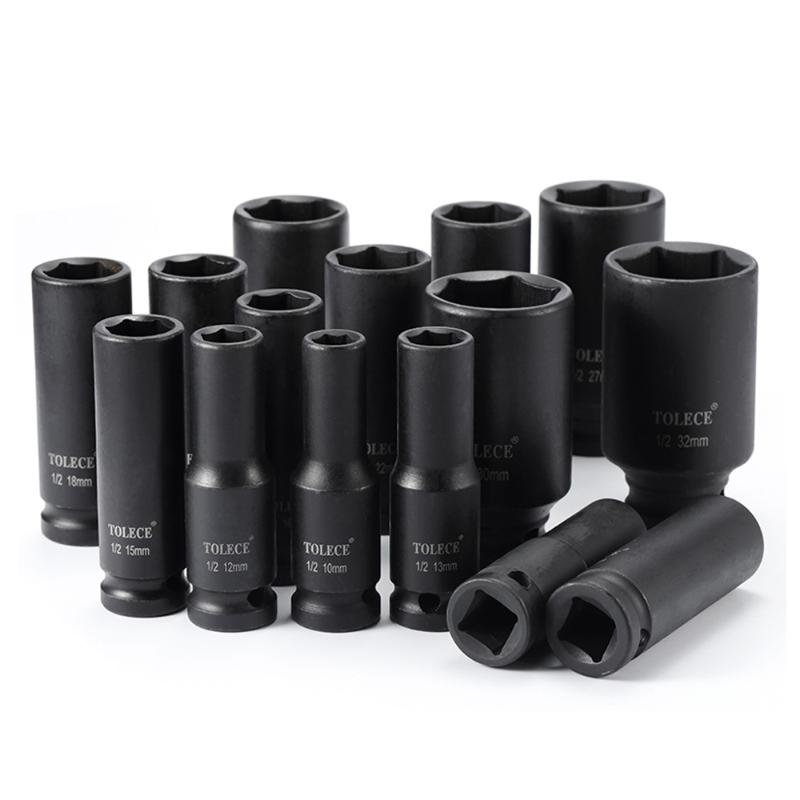 1/2" Inch Drive Deep Impact Sockets Metric Air Pneumatic Socket Wrench Head 10-38mm Standard Durable Car Auto Truck Repair Tools
1/2" Inch Drive Deep Impact Sockets Metric Air Pneumatic Socket Wrench Head 10-38mm Standard Durable Car Auto Truck Repair Tools