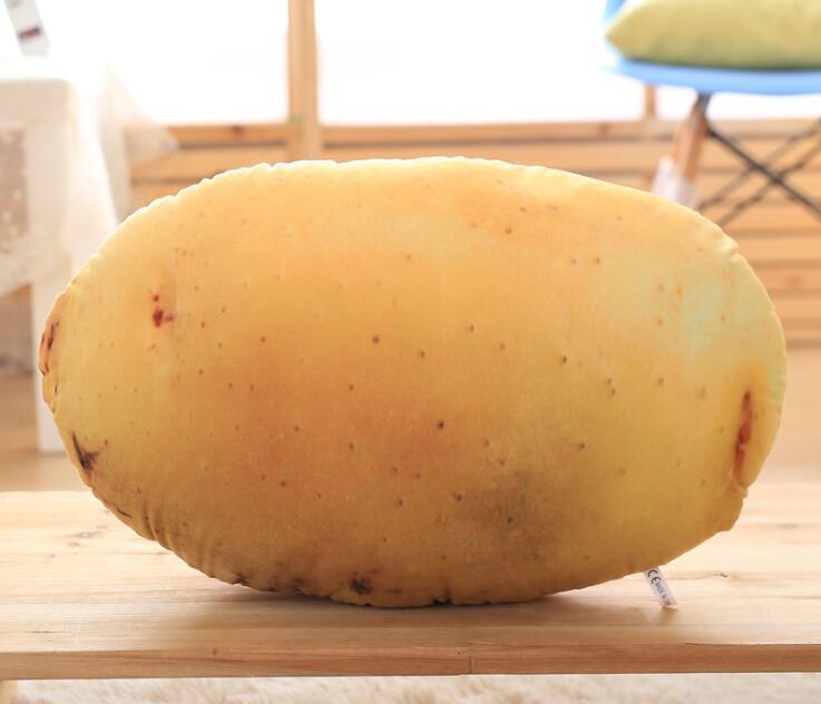 3D Vegetables Cushion Creative Decorative Pillow Plush Toy Potato Cabbage Broccoli Office Sofa Cushion Funny Home Decoration