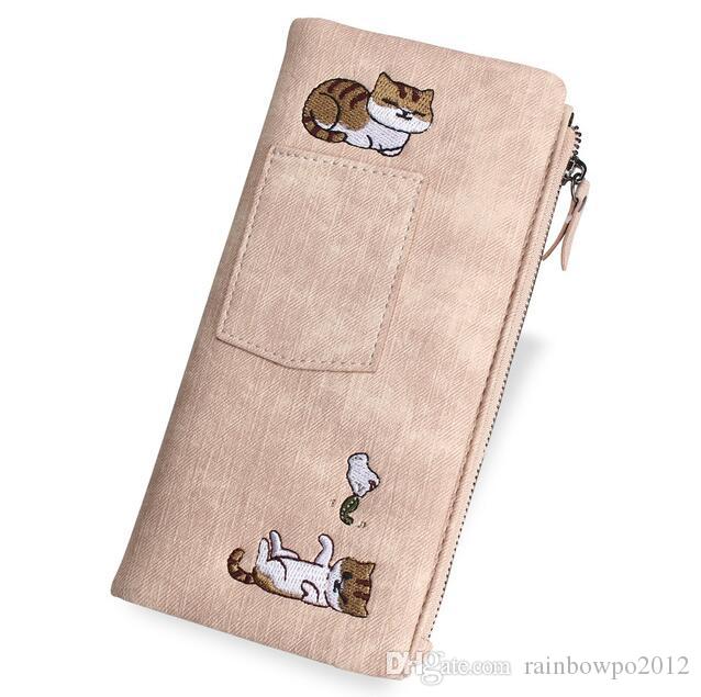 Factory wholesale women handbag new jeans style long purses beautifully cute cat embroidered women purses pockets decorated girl purses, Red;black
Factory wholesale women handbag new jeans style long purses beautifully cute cat embroidered women purses pockets decorated girl purses, Red;black