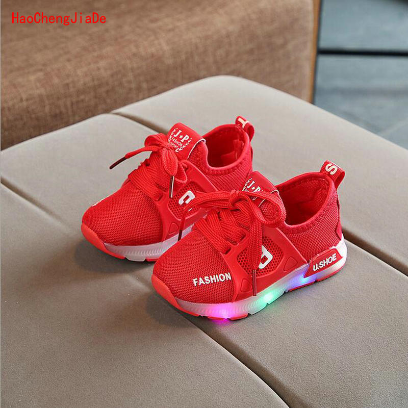 New Autumn Children Shoes LED Glowing Sneakers Kids Fashion Air Mesh Baby Sports Shoes For Toddler Shoes With Light Boys Girls, Red
New Autumn Children Shoes LED Glowing Sneakers Kids Fashion Air Mesh Baby Sports Shoes For Toddler Shoes With Light Boys Girls, Red