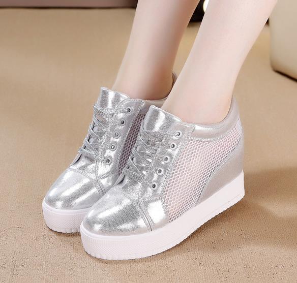 2019 Summer Fashion Women Mesh shoes Women sneakers High Heels Platform shoes white sneakers Casual Woman Wedges Shoes Ladies, Black
2019 Summer Fashion Women Mesh shoes Women sneakers High Heels Platform shoes white sneakers Casual Woman Wedges Shoes Ladies, Black