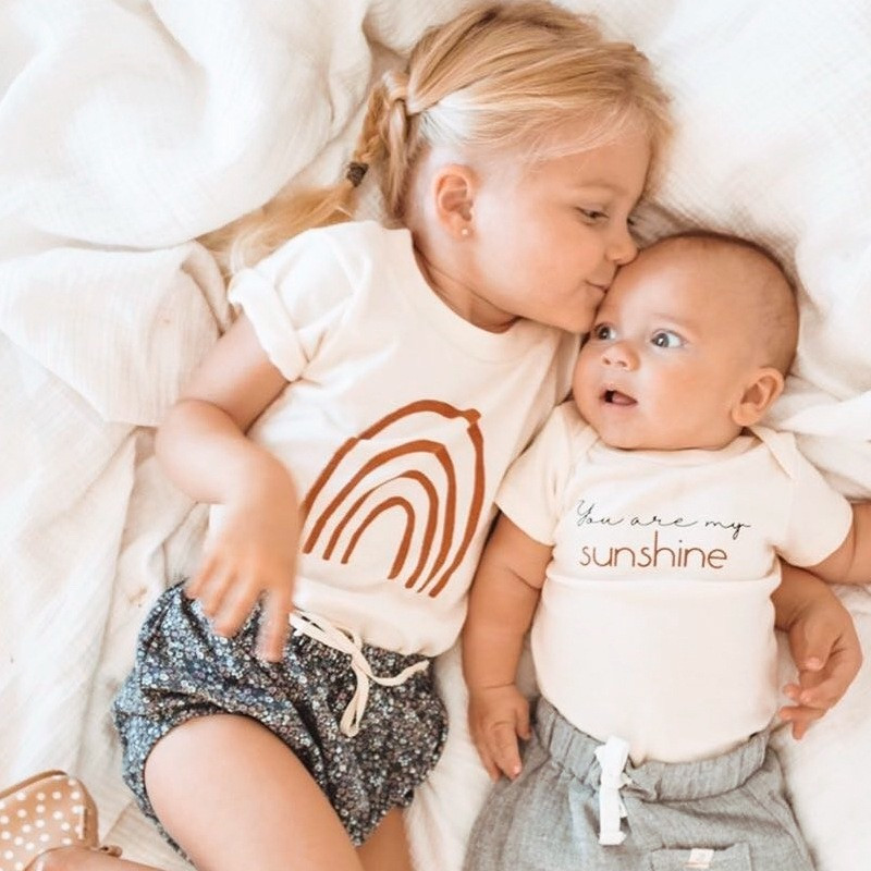 GRH Kids Little Girls Boys Rainbow Tees Pure Cotton T-shirts Tops Summer Quality Short Sleeve, Blue
GRH Kids Little Girls Boys Rainbow Tees Pure Cotton T-shirts Tops Summer Quality Short Sleeve, Blue