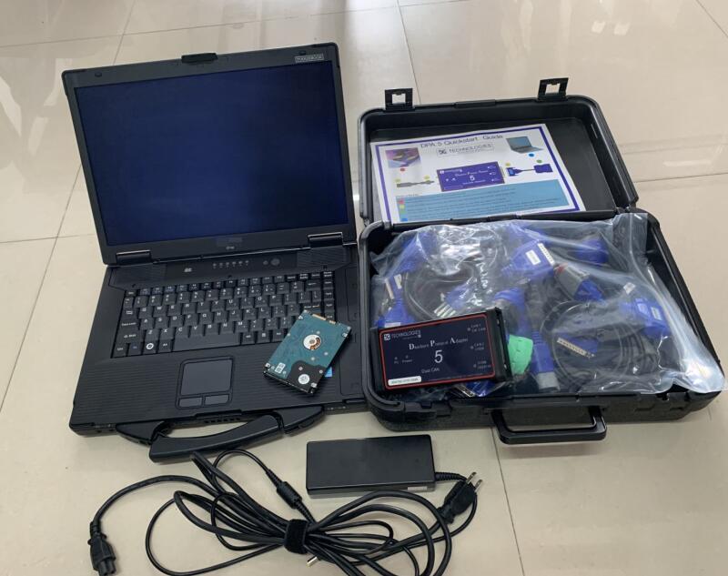 diagnosis Heavy Duty Truck Scanner tool DPA5 Dearborn Protocol Adapter without bluetooth USB Connecting with CF-52 toughbook and SSD/HDD