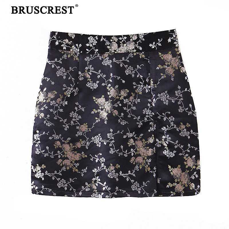 High Waist Skirts Womens Black Floral Skirt Summer Ladies Sexy Party Slit Skirts Vintage Bodycon Embroidered Zipper Skirt 2020
High Waist Skirts Womens Black Floral Skirt Summer Ladies Sexy Party Slit Skirts Vintage Bodycon Embroidered Zipper Skirt 2020