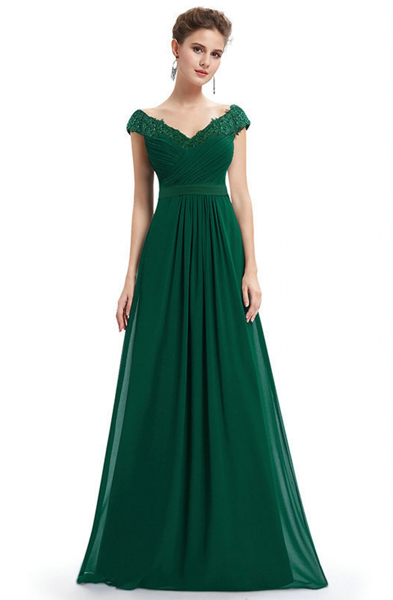 Wedding Party Gowns Plus Size Evening Dresses Women's Long Elegant V-neck Sleeveless A-line Chiffon Bridesmaid Dresses