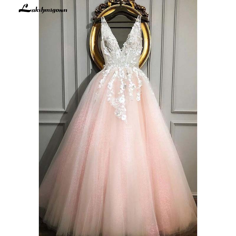Lakshmigown Pink Tulle Lace V Neck Long Senior Prom Dress Customize Evening Party Dresses vestidos de fiesta largos elegante, Customize color
Lakshmigown Pink Tulle Lace V Neck Long Senior Prom Dress Customize Evening Party Dresses vestidos de fiesta largos elegante, Customize color