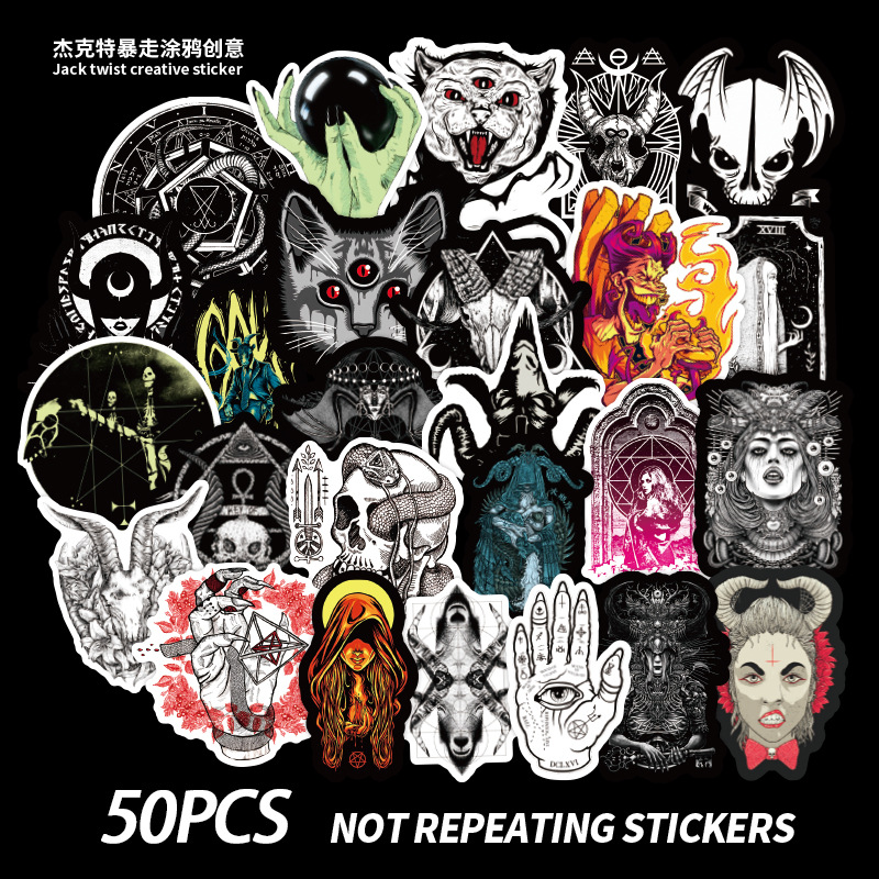 50 PCS Mixed Car Stickers Gothic Demon Punk For Skateboard Laptop Fridge Helmet Pad Bicycle Bike Motorcycle PS4 Notebook Guitar PVC Decal, Multi colors
50 PCS Mixed Car Stickers Gothic Demon Punk For Skateboard Laptop Fridge Helmet Pad Bicycle Bike Motorcycle PS4 Notebook Guitar PVC Decal, Multi colors