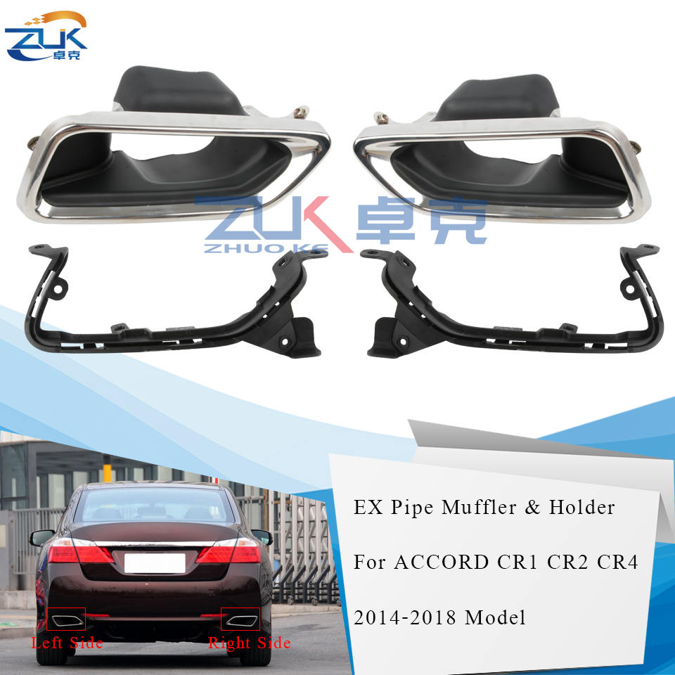 ZUK EX Muffler Exhaust Pipe End Finisher Tailpipe & Bracket Holder For HONDA For ACCORD 2014 2015 2016 2017 2018 2.0L 2.4L V6 от DHgate WW