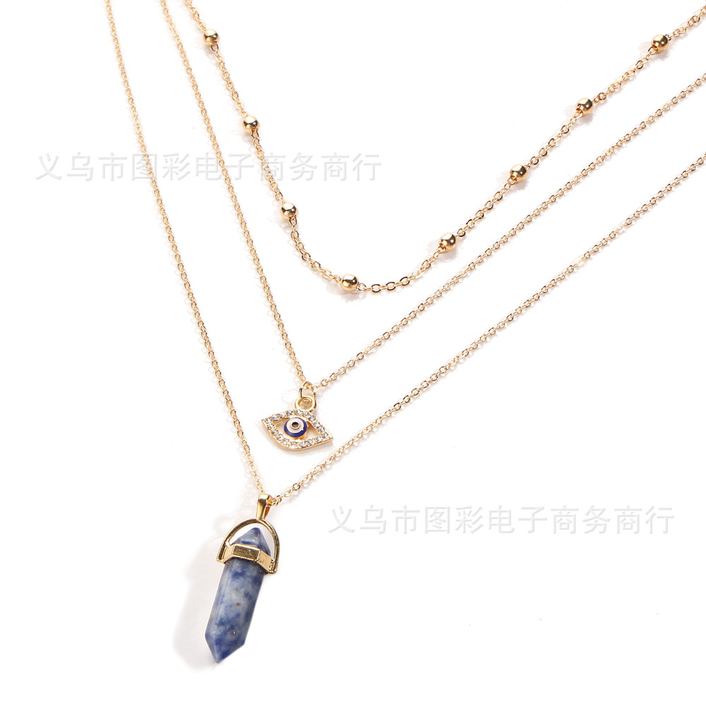 2019 New Trendy Best Womens Gift Multilayer Pendant Necklace Jewelry Colorful Natural Stone Necklace for Gift
2019 New Trendy Best Womens Gift Multilayer Pendant Necklace Jewelry Colorful Natural Stone Necklace for Gift