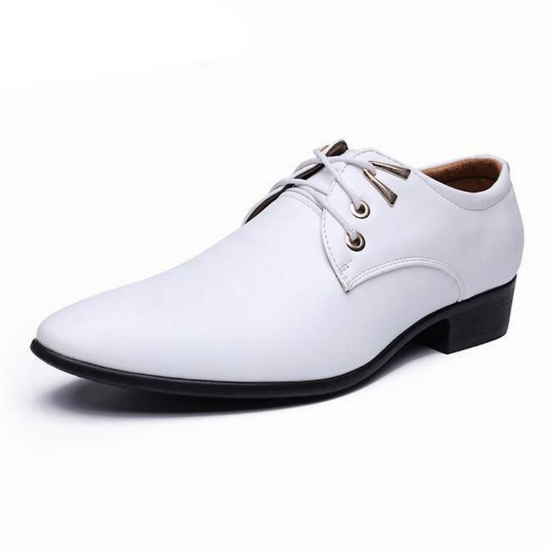 New Fashion Men's White Wedding Party Leather Shoes Man Casual Oxfords Mens Lace-Up Dress Business Office Flats, 10
New Fashion Men's White Wedding Party Leather Shoes Man Casual Oxfords Mens Lace-Up Dress Business Office Flats, 10