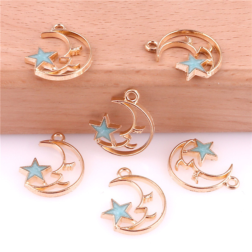 50pcs Moon Star 15*19mm Alloy Enamel Charms Jewelry Making Drop Oil Pendant DIY fit Earring Bracelet Necklace Fashion Accessory, Silver
50pcs Moon Star 15*19mm Alloy Enamel Charms Jewelry Making Drop Oil Pendant DIY fit Earring Bracelet Necklace Fashion Accessory, Silver