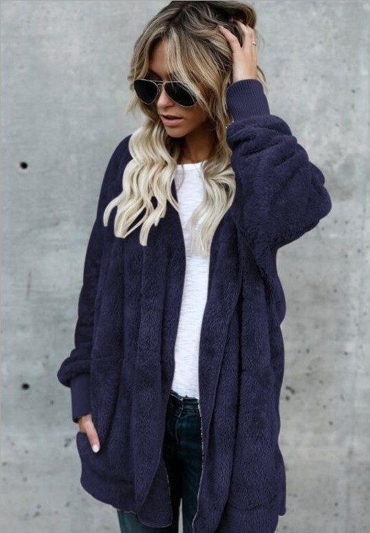 Autumn Winter New Women Plus Size Cardigan Hooded Long Sleeve Casual Sweaters Female Solid Oversize Loose Coat