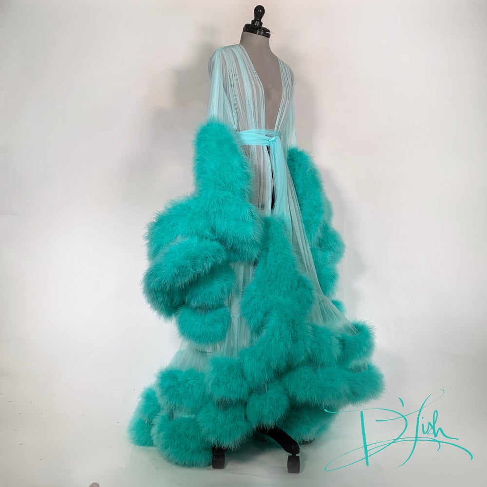 ostrich feather bathrobe sleepwear bathrobe boudoir dress a line kimono dressing gown babydoll lingerie bath robes de marie