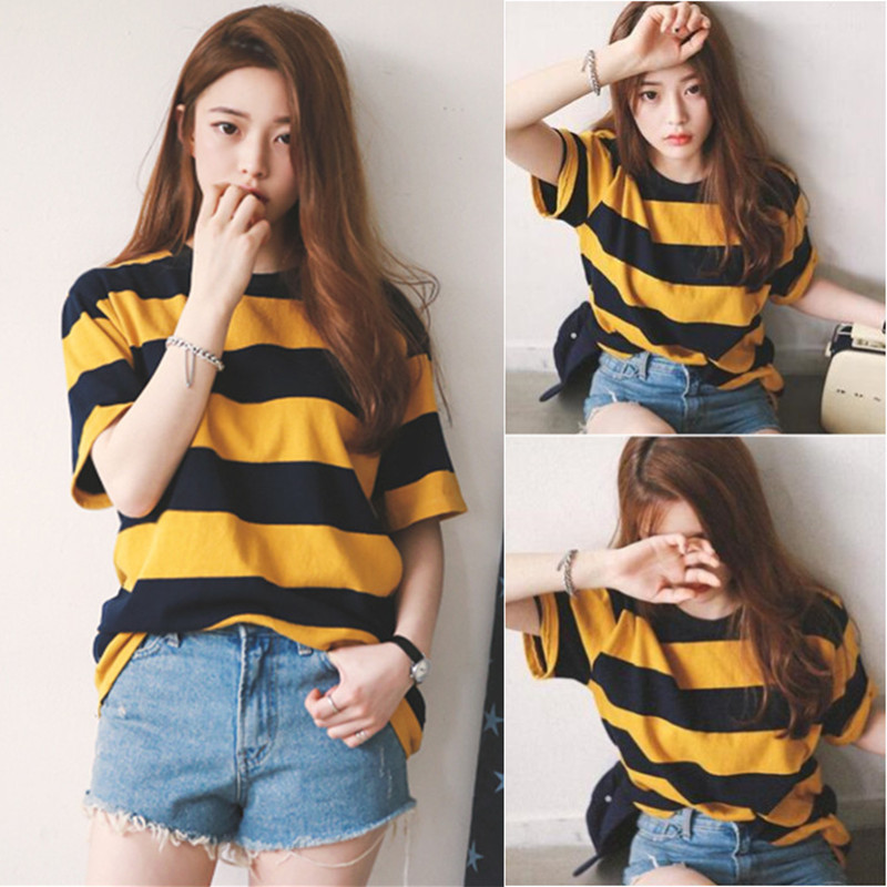 2020 New Summer Korean Style Loose All Match Stripe Women Short Sleeve T-shirt Tops Ins Fashion O Neck Student College Tee Shirt, 6627 pink
2020 New Summer Korean Style Loose All Match Stripe Women Short Sleeve T-shirt Tops Ins Fashion O Neck Student College Tee Shirt, 6627 pink
