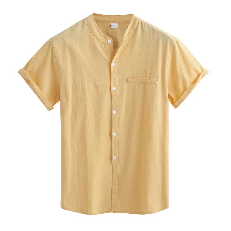 KLV men's shirt Polyester men's blouse Casual tunic Short Sleeve Solid Button Down Summer Linen Cotton Shirt Drop shipping, Coffee
KLV men's shirt Polyester men's blouse Casual tunic Short Sleeve Solid Button Down Summer Linen Cotton Shirt Drop shipping, Coffee