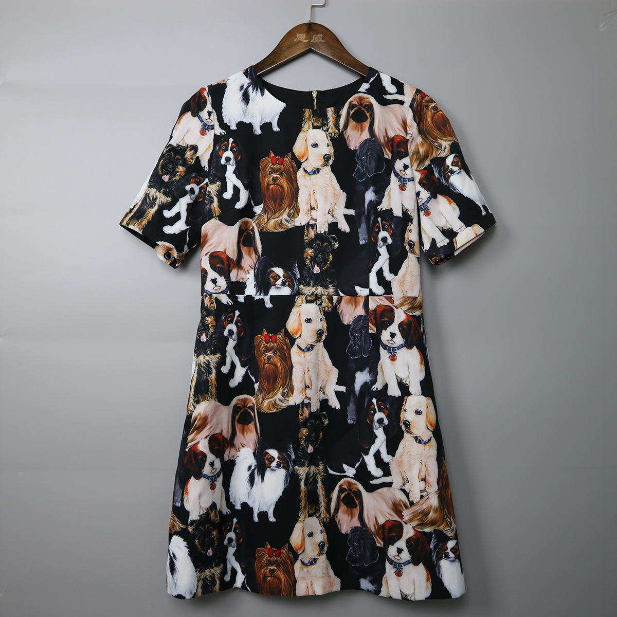 Fashion-Black Animal Print Short Women's Dress Same Style O Neck Short Sleeves Women's Tank Dress 92901
Fashion-Black Animal Print Short Women's Dress Same Style O Neck Short Sleeves Women's Tank Dress 92901