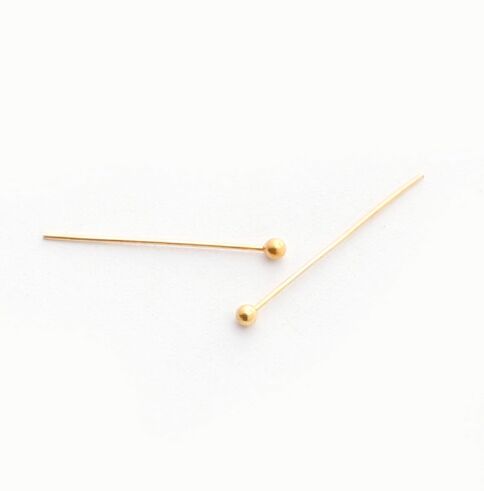 1000pcslot Ball Head Pins silver Gold Jewelry Beads DIY Accessories For Jewelry Making 50mm