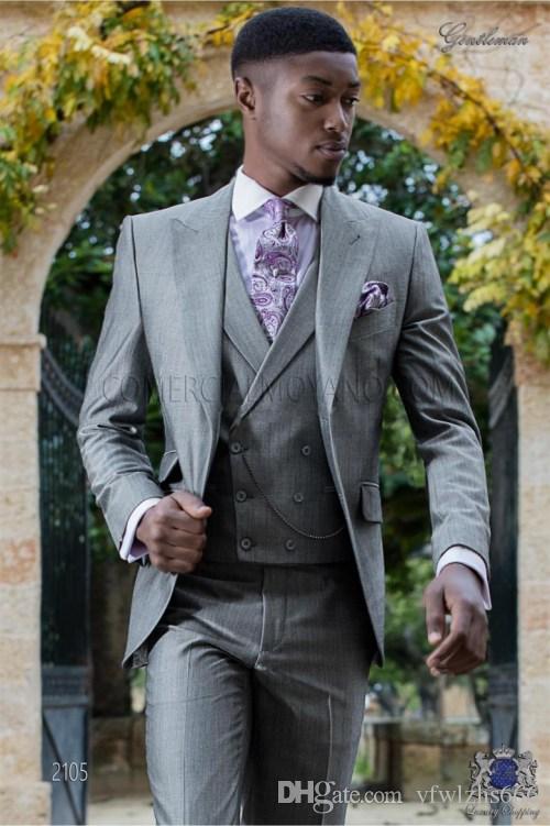 Classic Peak Lapel Wedding Tuxedos Slim Fit Suits For Men Groomsmen Suit Three Pieces Cheap Prom Formal Suits (Jacket+Pants+Vest+Tie) 599, Same as image
Classic Peak Lapel Wedding Tuxedos Slim Fit Suits For Men Groomsmen Suit Three Pieces Cheap Prom Formal Suits (Jacket+Pants+Vest+Tie) 599, Same as image