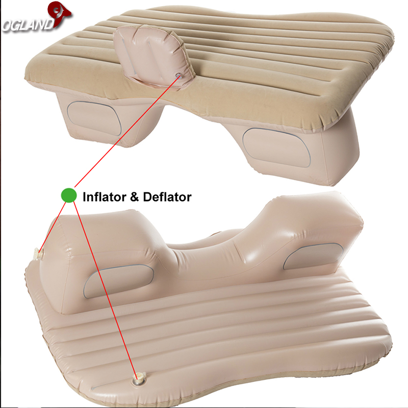 Car Air Inflatable Travel Mattress Bed Universal for Back Seat Multi functional Sofa Pillow Outdoor Camping Mat Cushion j10