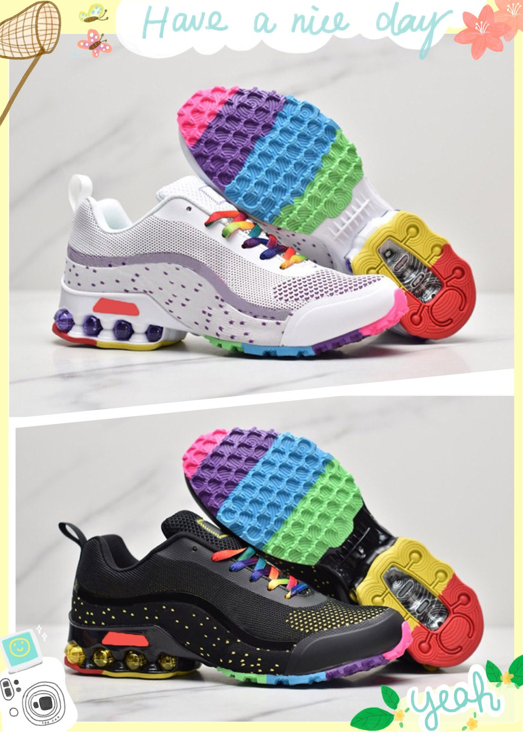 2020 New Reax Run Men Women Rainbow Running Shoes Black Orange Green Mens Ladies Cushion Breathable Sport Sneaker des Chaussure Trainer
2020 New Reax Run Men Women Rainbow Running Shoes Black Orange Green Mens Ladies Cushion Breathable Sport Sneaker des Chaussure Trainer