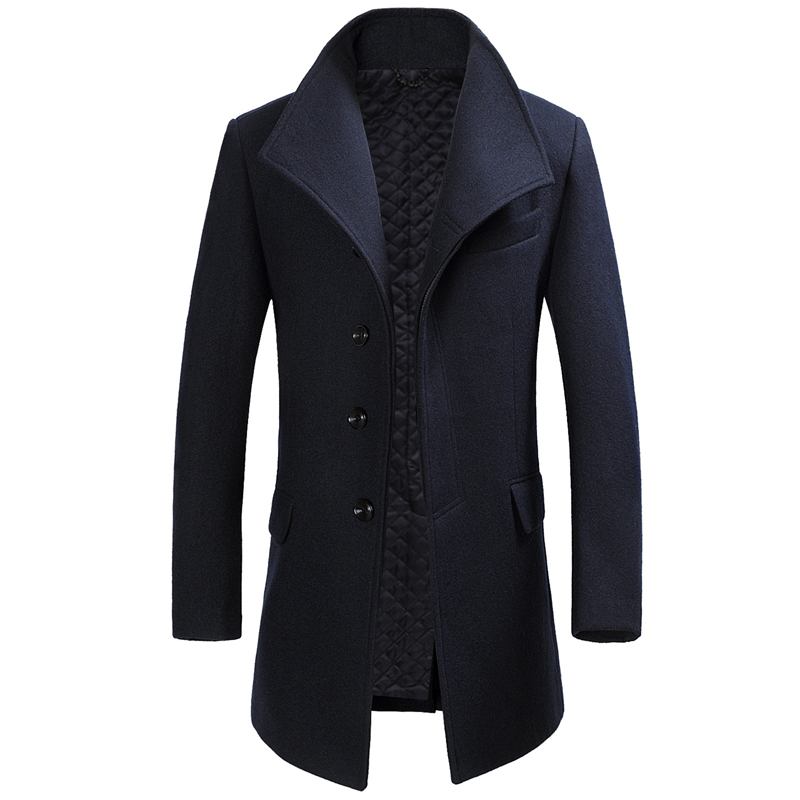 Boollili Men's Coat Winter Wool Coat Men Long Jacket Thicken Coats Man Winter 2020 Woolen Mens Overcoat Abrigo Hombre, Black
Boollili Men's Coat Winter Wool Coat Men Long Jacket Thicken Coats Man Winter 2020 Woolen Mens Overcoat Abrigo Hombre, Black