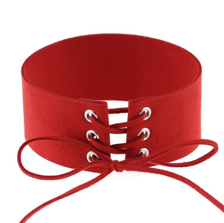 Exaggerated punk sex bondage collar tied neck chain female neck strap collarbone DJN214 mix order Chokers jewelry