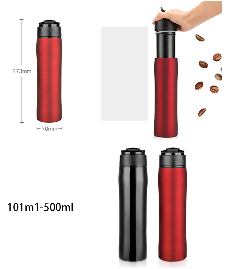 Portable Cafe Maker Pressure Espresso Maker Cup Manually Handheld Mini Coffee Machine For Camping Hiking Outdoor Tableware hot