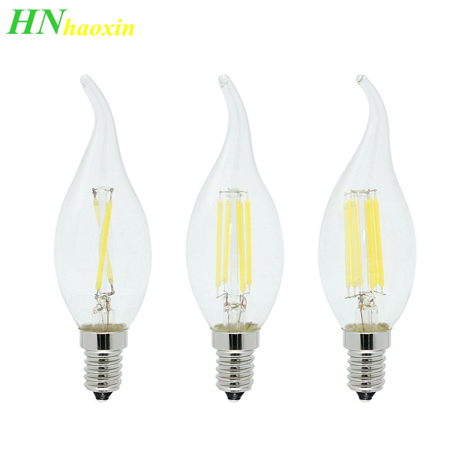HaoXin Dimmable 220V 4W 8W 12W LED Filament Chip E14 Edison Candle Light Bulb Retro Tungsten Chandelier Lighting
HaoXin Dimmable 220V 4W 8W 12W LED Filament Chip E14 Edison Candle Light Bulb Retro Tungsten Chandelier Lighting