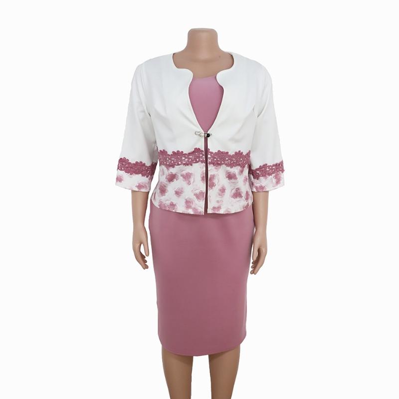 Ethnic Clothing 2021 Fashion Bazin Sexy Succunct African Tranditional Famous Print Dashiki Dress +coat 2pcs/sets For Lady Slim Women