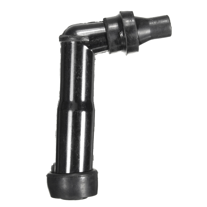 102 Degree 10 12mm Motorcycle Ignition Spark Plug Cap Resistor Cover (Black) XD05F-R (8768) Motorcycle Cub Underbone Spare Parts