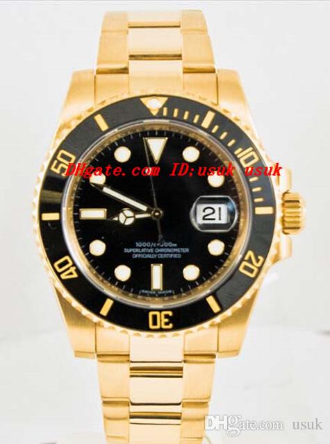Luxury Watch 40mm BLACK DIAL CERAMIC BEZEL MODEL Gold Bracelet 116613 116618 Automatic Men Watch Men's Watches
Luxury Watch 40mm BLACK DIAL CERAMIC BEZEL MODEL Gold Bracelet 116613 116618 Automatic Men Watch Men's Watches