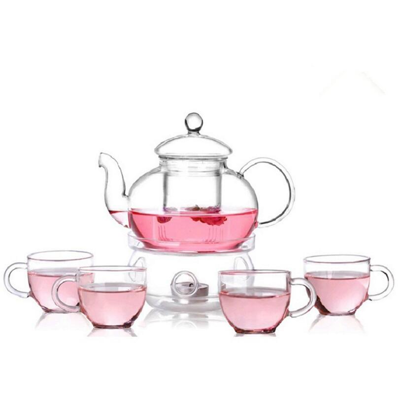 6pcs/pack Clear Modern Flowers Tea Set Warmth Teaware Cups Tea Pot Kungfu Teaware for Lemon Drink / Hot / Iced / Fruit Tea
6pcs/pack Clear Modern Flowers Tea Set Warmth Teaware Cups Tea Pot Kungfu Teaware for Lemon Drink / Hot / Iced / Fruit Tea