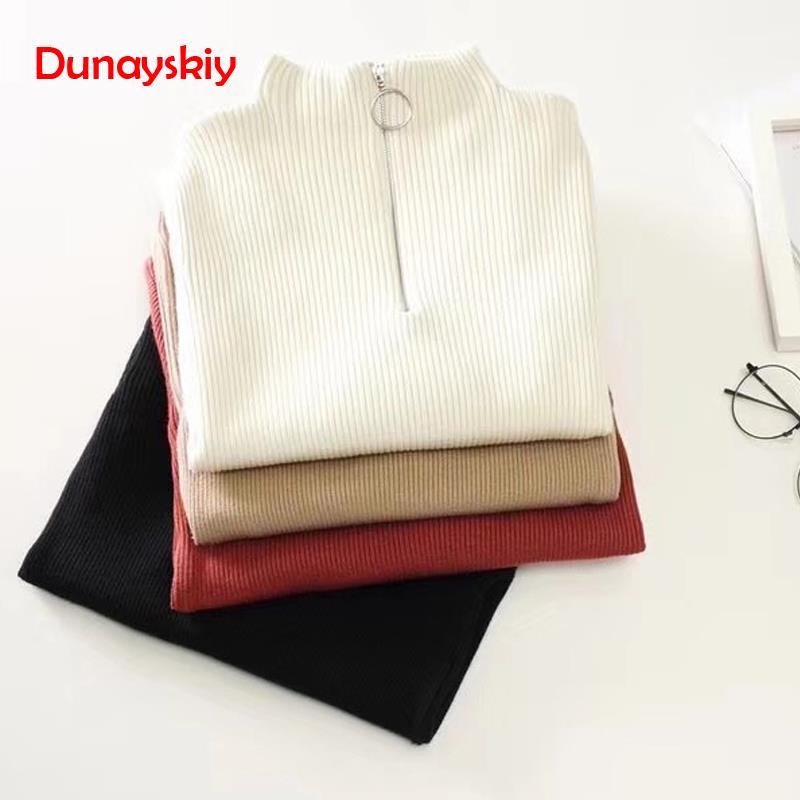 2019 Zipper Sweater Women Turtleneck Solid Spring Autumn Female Knitted Sweater Pullovers Long Sleeve Chic Soft Jumper Top, White
2019 Zipper Sweater Women Turtleneck Solid Spring Autumn Female Knitted Sweater Pullovers Long Sleeve Chic Soft Jumper Top, White