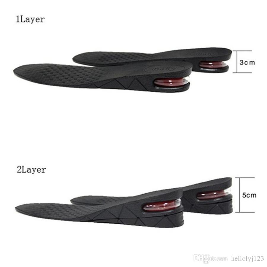 Drop 39cm Height Increase Insole Cushion Height Lift Adjustable Cut Shoe Heel Insert Taller ShockArch Support Absorbant F