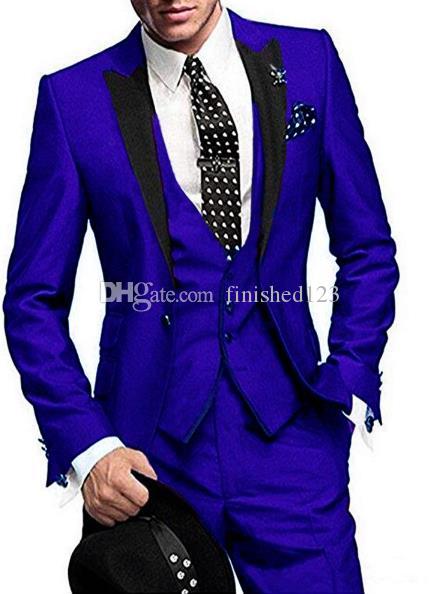 High Quality One Button Blue Wedding Groom Tuxedos Peak Lapel Groomsmen Men Formal Prom Suits (Jacket+Pants+Vest+Tie) W199, Same as image
High Quality One Button Blue Wedding Groom Tuxedos Peak Lapel Groomsmen Men Formal Prom Suits (Jacket+Pants+Vest+Tie) W199, Same as image