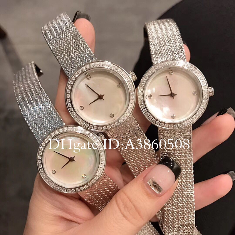 New Fashion Style Women Dress Watch Shell Dial Lady Watch With Diamond Steel Bracelet Watch High Quality relogies for women, Slivery;brown
New Fashion Style Women Dress Watch Shell Dial Lady Watch With Diamond Steel Bracelet Watch High Quality relogies for women, Slivery;brown