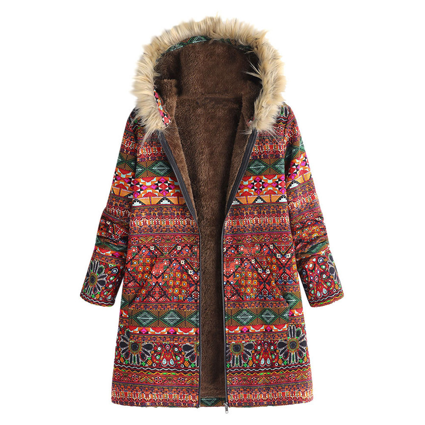 Female Jacket Plush Coat Women' Hooded Jackets Winter Warm Outwear Floral Print Pockets Vintage Windproof Oversize Coats, Beige
Female Jacket Plush Coat Women' Hooded Jackets Winter Warm Outwear Floral Print Pockets Vintage Windproof Oversize Coats, Beige