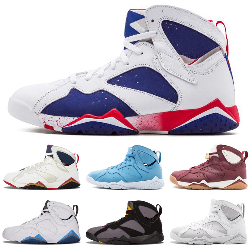 High Quality Jumpman 7 7s Raptor Bordeaux Hare Tinker Alternate Men Basketball Shoes French Blue Sweater UNC GMP Olympic Sneaker Size 40-47
High Quality Jumpman 7 7s Raptor Bordeaux Hare Tinker Alternate Men Basketball Shoes French Blue Sweater UNC GMP Olympic Sneaker Size 40-47