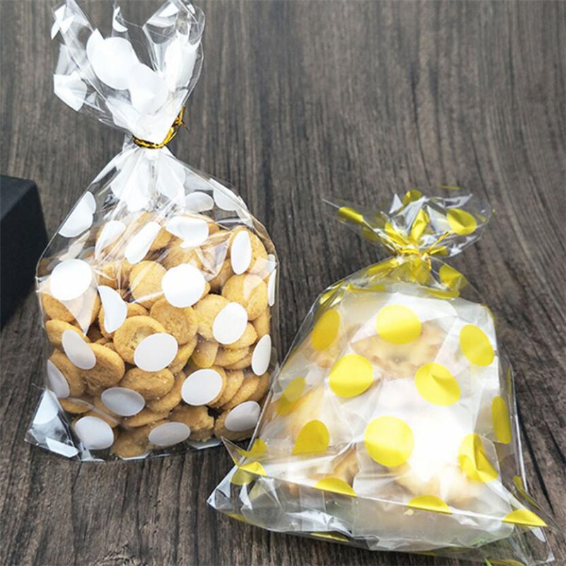 200pcs Small plastic bags transparent Packaging Box DIY Cookie Candy Bag Party Sweet gift bag White Gold Dots
200pcs Small plastic bags transparent Packaging Box DIY Cookie Candy Bag Party Sweet gift bag White Gold Dots