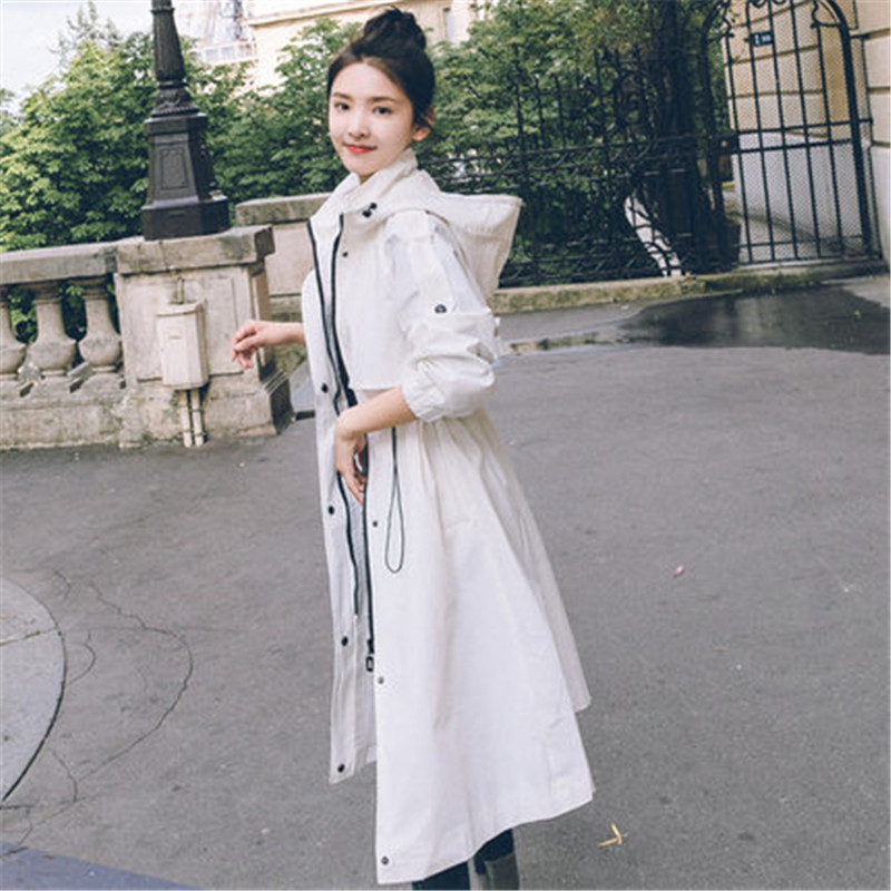 2020 Korean Spring Autumn Long Trench Coat Drawstring Waist Hooded Windbreaker Women Fashion Cloak Casual Slim Lady Outwear g386, Green
2020 Korean Spring Autumn Long Trench Coat Drawstring Waist Hooded Windbreaker Women Fashion Cloak Casual Slim Lady Outwear g386, Green