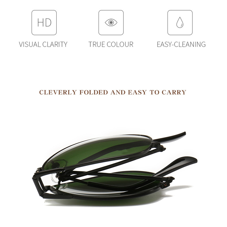 New men and women folding frog mirror fashion retro driving sunglasses 3479 color film dark green black gray sunglasses
New men and women folding frog mirror fashion retro driving sunglasses 3479 color film dark green black gray sunglasses