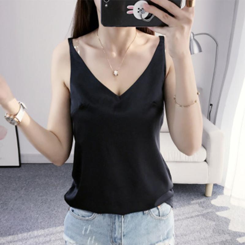 Satin Smooth Silk Slouchy Strappy Sleeveless Soft Shirt Deep V Vest Loose Waistcoat Casual Underwear
Satin Smooth Silk Slouchy Strappy Sleeveless Soft Shirt Deep V Vest Loose Waistcoat Casual Underwear