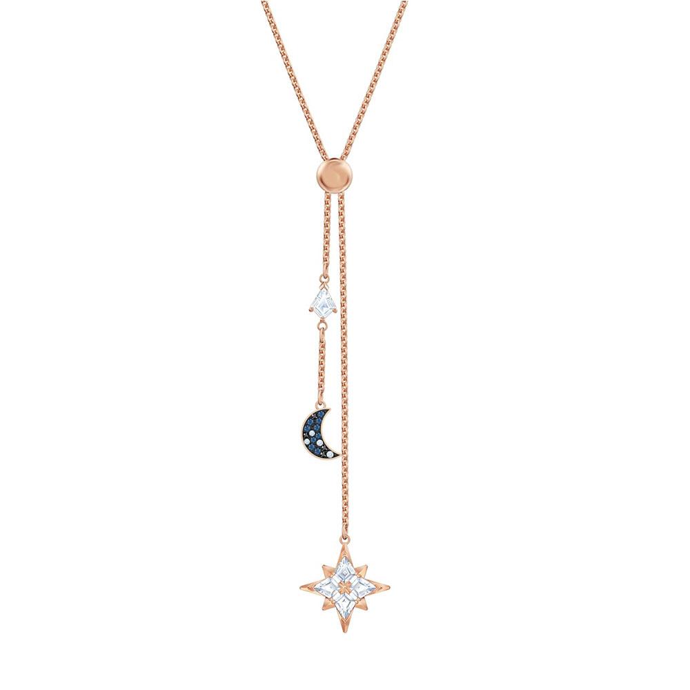 Fashion-SWA New SYMBOLIC Y-Necklace Moon and Stars High Quality Crystal Rose Gold Necklace Romantic Jewelry 5494357, Silver
Fashion-SWA New SYMBOLIC Y-Necklace Moon and Stars High Quality Crystal Rose Gold Necklace Romantic Jewelry 5494357, Silver
