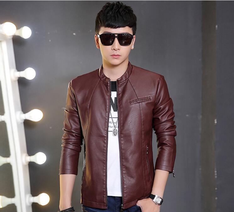 Black Coffee Mens Jackets Long Sleeve Leather Stand Collar Fashion Men Zipper Winter Spring Outerwear Add Cotton Warm Coats Clothes, Wine red
Black Coffee Mens Jackets Long Sleeve Leather Stand Collar Fashion Men Zipper Winter Spring Outerwear Add Cotton Warm Coats Clothes, Wine red