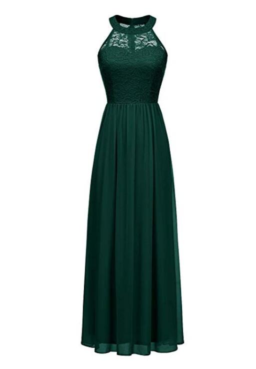 Dark Green Bridesmaid Dress Floor-length Chiffon Party Gown Halter Custom Made Bridesmaid Dresses Lace and Chiffon Wedding Evening Gown
Dark Green Bridesmaid Dress Floor-length Chiffon Party Gown Halter Custom Made Bridesmaid Dresses Lace and Chiffon Wedding Evening Gown