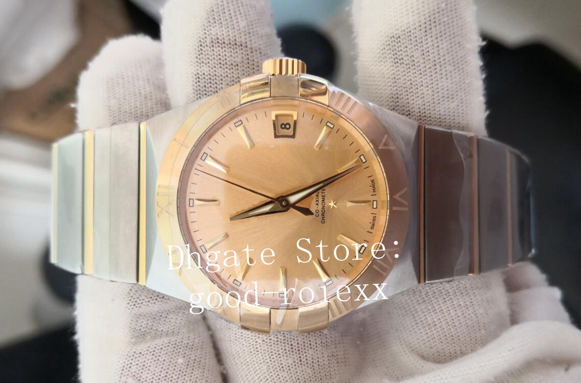 Luxury Rose Gold Midsize Watch 38mm Mens Automatic Cal.8500 Watches Men Co Axial Date Chronometer Steel Sapphire VS Factory Wristwatches
Luxury Rose Gold Midsize Watch 38mm Mens Automatic Cal.8500 Watches Men Co Axial Date Chronometer Steel Sapphire VS Factory Wristwatches