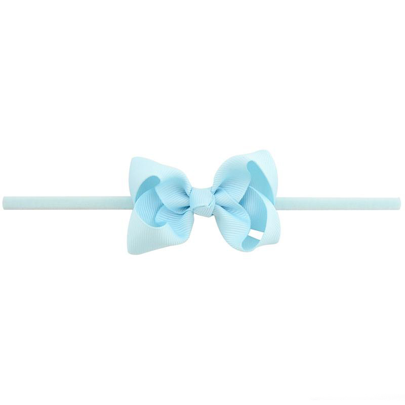 Girls Mini Bow Tie Knot Headbands 3 Inches Wrap Safety Elastic Hairband Baby Infant Toddler Photography Props Accessories Boutique
